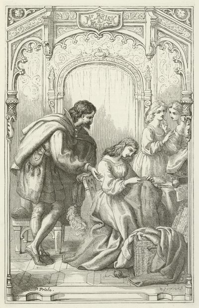 Illusztráció a zarándokok fejlődéséhez, John Bunyantól alkotó: English School
