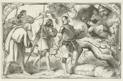 Illusztráció a zarándokok fejlődéséhez, John Bunyantól alkotó: English School