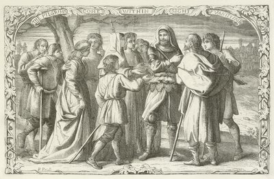Illusztráció a zarándokok fejlődéséhez, John Bunyantól alkotó: English School