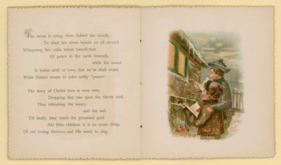 Dora Ross illusztrációja a Tidings Of Joy-hoz (színes litográfia) alkotó: English School