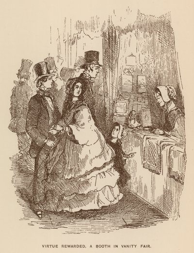 Illusztráció a Vanity Fairhez, Thackeraytől alkotó: English School