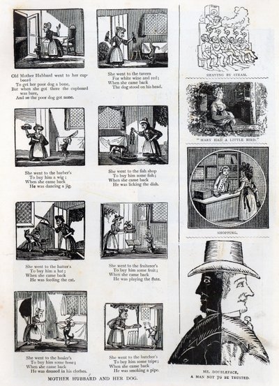 Illusztrációk a nagypapák képeskönyvéből, 1875 körül alkotó: English School