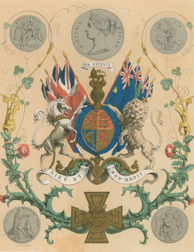 A védelemben Dieu Et Mon Droit alkotó: English School