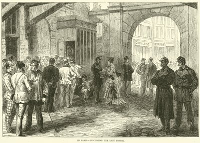 Párizsban, a Last Sortie-ről tárgyalva, 1870 decemberében alkotó: English School