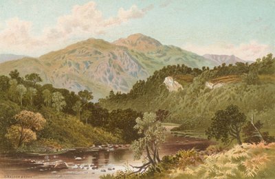 A Trossachok hágójában alkotó: English School