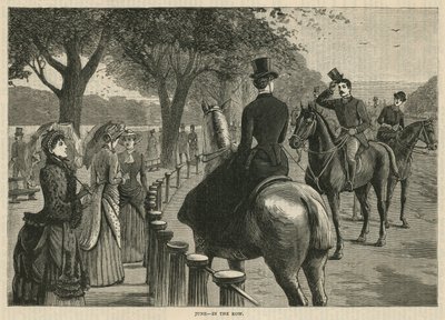 A sorban; Rotten Row, Hyde Park, London alkotó: English School