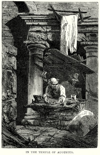 Augustus templomában (metszet) alkotó: English School