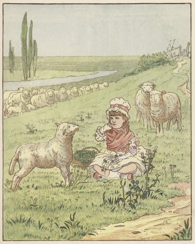 A réteken (színes litográfia) alkotó: English School