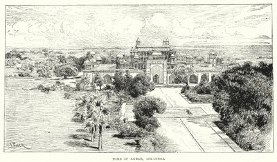 India: Sikandra (metszet). alkotó: English School