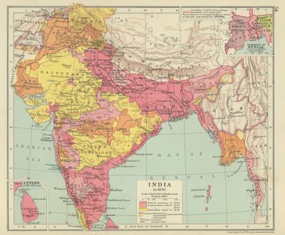 India 1858-ban (színes litográfia) alkotó: English School