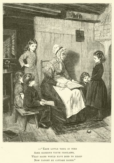 Csecsemő tanulók (metszet) alkotó: English School