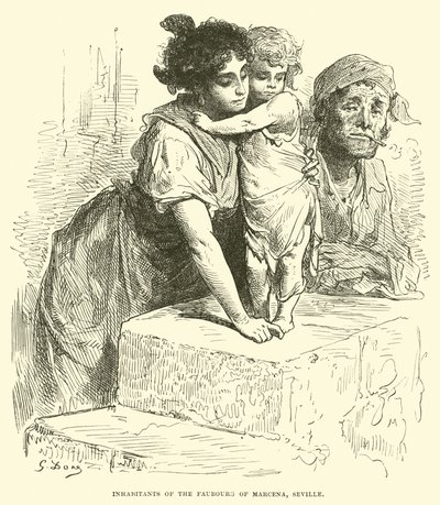 A sevillai Marcena faubourg lakói alkotó: English School