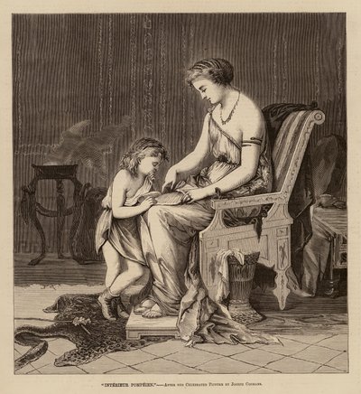 "Pompeji belseje" (metszet) alkotó: English School