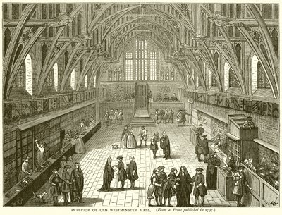 Az Old Westminster Hall belseje alkotó: English School