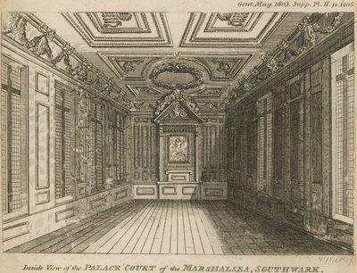 A marshalsea-i börtön palotaudvarának belseje alkotó: English School