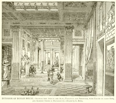A római ház belseje alkotó: English School