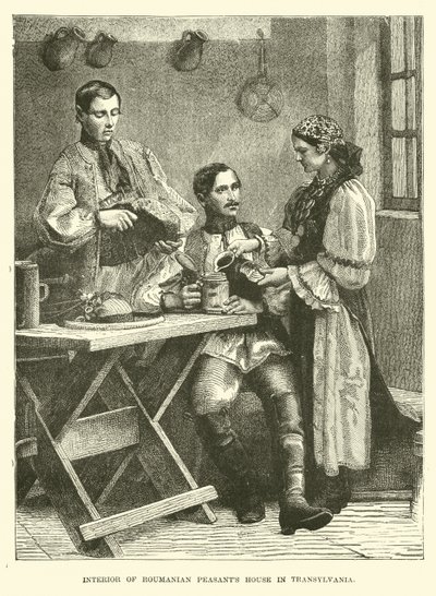 Erdélyi román paraszti ház belseje alkotó: English School