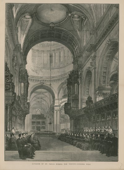 A Szent Pál-székesegyház belseje alkotó: English School