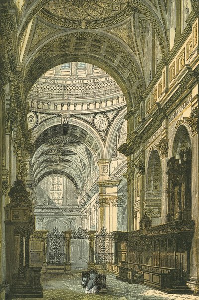 A londoni Szent Pál-székesegyház belseje alkotó: English School