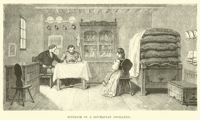 Egy román lakóház belseje alkotó: English School