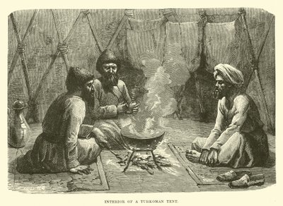 Turkomán sátor belseje alkotó: English School