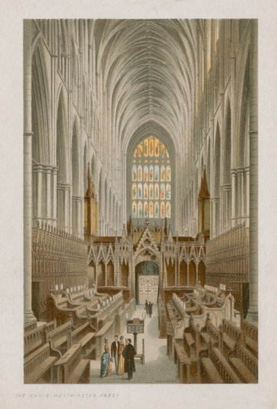 A Westminster Abbey kórusának belseje alkotó: English School