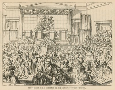 A Court of Queens Bench belső terei alkotó: English School