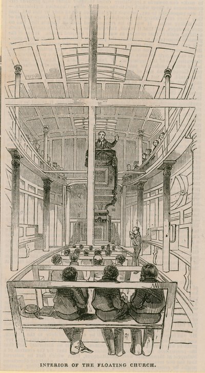 Az úszó templom belseje alkotó: English School