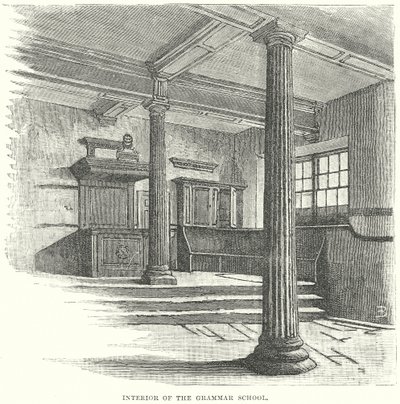 A gimnázium belső tere (metszet) alkotó: English School