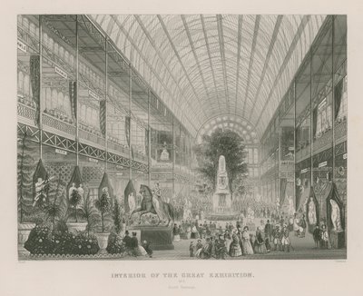 A Nagy Kiállítás belseje, 1851, Déli Keresztút alkotó: English School