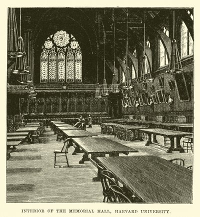 A Harvard Egyetem Memorial Hall belseje alkotó: English School