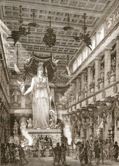 A Parthenon belseje, felújított alkotó: English School