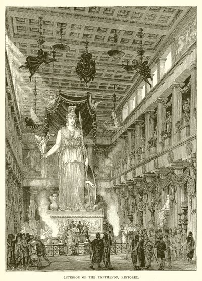 A Parthenon belseje, felújított alkotó: English School