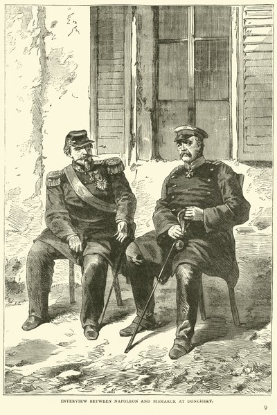 Interjú Napóleon és Bismarck között Doncheryben, 1870. szeptember alkotó: English School