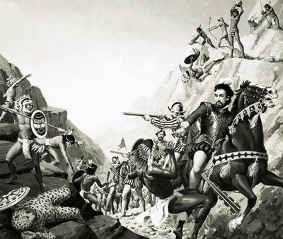 Az ismeretlenbe: Mexikó szentségtelen hódítója alkotó: English School