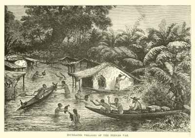 Überflutete Dörfer des Fernao Vaz von English School