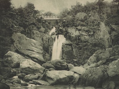 Inversnaid-vízesés, Loch Lomond (chromolitho) alkotó: English School