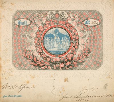 Meghívó IV. György 1821-es koronázására alkotó: English School