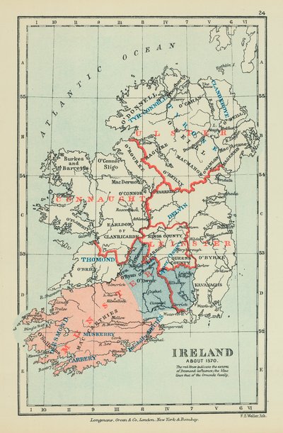 Írország (színes litográfia) alkotó: English School