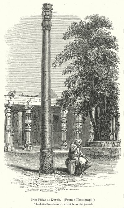 Vasoszlop a Kutubnál (metszet) alkotó: English School