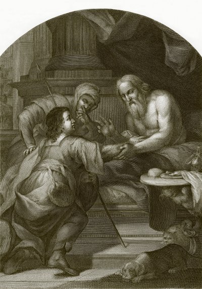 Izsák megáldja Jákóbot alkotó: English School