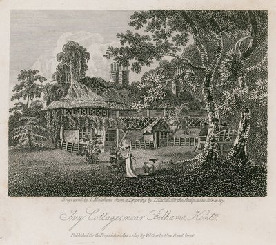 Ivy Cottage, Fulham közelében, Kentben alkotó: English School