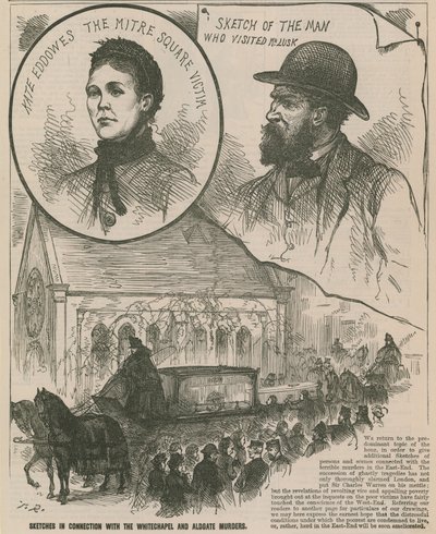 Hasfelmetsző Jack: Vázlatok a Whitechapel és Aldgate gyilkosságokkal kapcsolatban alkotó: English School