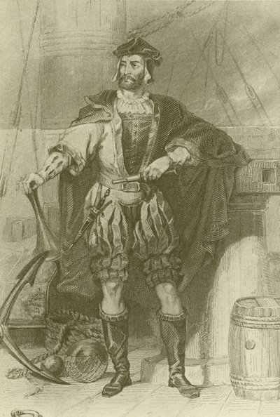 Jacques Cartier (1494-1557, francia felfedező). alkotó: English School