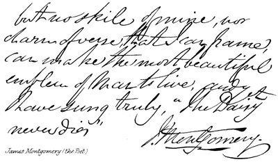 James Montgomery (a költő) alkotó: English School