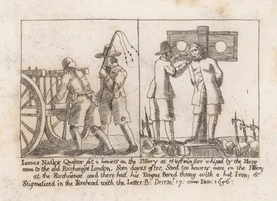 James Nailor, kvéker, két órát ült a pellengéren Westminsterben alkotó: English School