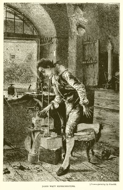 James Watt kísérletezik alkotó: English School