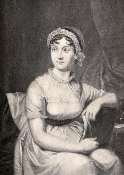 Jane Austen (1775-1817) illusztrációja a "Little Journeys to the Homes of Famous Women"-ből, 1897-ben (lásd még: 331580) alkotó: English School