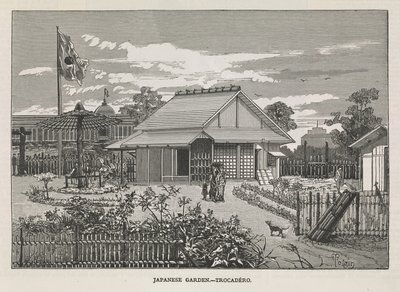 „Japán kert, Trocadero”, „The Illustrated Paris Universal Exhibition” 33. oldala alkotó: English School