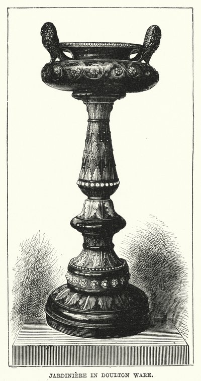 Jardiniere Doulton edényben (metszet) alkotó: English School